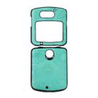 For Motorola Razr 5G Sunflower Pattern PU+TPU+PC Shockproof Phone Case(Baby Blue) - 1