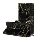 For Galaxy S20+ Colored Drawing Marble Pattern Horizontal Flip PU Leather Case with Holder & Card Slots & Wallet(Black Gold) - 1