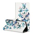 For Galaxy S20+ Colored Drawing Marble Pattern Horizontal Flip PU Leather Case with Holder & Card Slots & Wallet(Little Butterflies) - 1