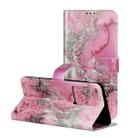 For Galaxy S20+ Colored Drawing Marble Pattern Horizontal Flip PU Leather Case with Holder & Card Slots & Wallet(Seawater) - 1