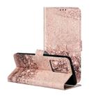 For Galaxy S20 Ultra Colored Drawing Marble Pattern Horizontal Flip PU Leather Case with Holder & Card Slots & Wallet(Rose Gold) - 1