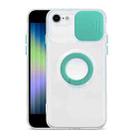 For iPhone SE 2022 / SE 2020 / 8 / 7 Sliding Camshield Ring Holder TPU Phone Case(Mint Green) - 1