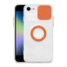 For iPhone SE 2022 / SE 2020 / 8 / 7 Sliding Camshield Ring Holder TPU Phone Case(Orange) - 1