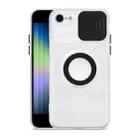 For iPhone SE 2022 / SE 2020 / 8 / 7 Sliding Camshield Ring Holder TPU Phone Case(Black) - 1