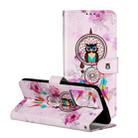 For Galaxy S20 Oil Embossed Coloured Drawing Pattern Horizontal Flip PU Leather Case with Holder & Card Slots & Wallet(Owl Wind Chimes) - 1