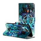 For Galaxy S20+ Oil Embossed Coloured Drawing Pattern Horizontal Flip PU Leather Case with Holder & Card Slots & Wallet(Tiger) - 1