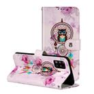 For Galaxy A71 Oil Embossed Coloured Drawing Pattern Horizontal Flip PU Leather Case with Holder & Card Slots & Wallet(Owl Wind Chimes) - 1