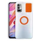 For Xiaomi Redmi Note 10 5G Sliding Camshield Ring Holder TPU Phone Case(Orange) - 1