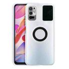 For Xiaomi Redmi Note 10 5G Sliding Camshield Ring Holder TPU Phone Case(Black) - 1