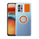 For Xiaomi Redmi Note 10 Pro 5G Sliding Camshield Ring Holder TPU Phone Case(Orange) - 1