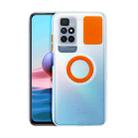 For Xiaomi Redmi 10 Sliding Camshield Ring Holder TPU Phone Case(Orange) - 1