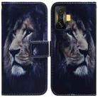 For Xiaomi Poco F4 GT / Redmi K50 Gaming Coloured Drawing Leather Phone Case(Lion) - 1
