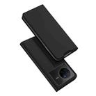 For vivo X80 DUX DUCIS Skin Pro Series PU + TPU Leather Phone Case(Black) - 1