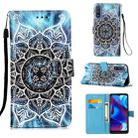 For Motorola Moto G Pure Colored Drawing Plain Weave Leather Phone Case(Undersea Mandala) - 1