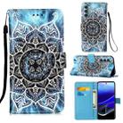 For Motorola Moto G Stylus 2022 Colored Drawing Plain Weave Leather Phone Case(Undersea Mandala) - 1