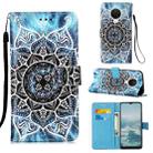 For Nokia G20 / G10 Colored Drawing Plain Weave Leather Phone Case(Undersea Mandala) - 1