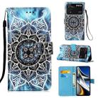 For Xiaomi Poco X4 Pro 5G Colored Drawing Plain Weave Leather Phone Case(Undersea Mandala) - 1