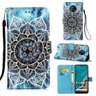 For Nokia G50 Colored Drawing Plain Weave Leather Phone Case(Undersea Mandala) - 1