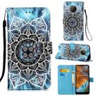 For Nokia G300 Colored Drawing Plain Weave Leather Phone Case(Undersea Mandala) - 1