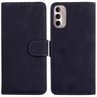 For Motorola Moto G Stylus 4G 2022 Skin Feel Pure Color Flip Leather Phone Case(Black) - 1