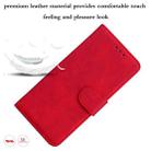 For OnePlus 10R / Ace Skin Feel Pure Color Flip Leather Phone Case(Red) - 6