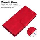 For OnePlus 10R / Ace Skin Feel Pure Color Flip Leather Phone Case(Red) - 7