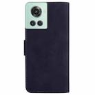 For OnePlus 10R / Ace Skin Feel Pure Color Flip Leather Phone Case(Black) - 3