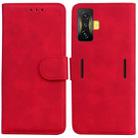 For Xiaomi Poco F4 GT / Redmi K50 Gaming Skin Feel Pure Color Flip Leather Phone Case(Red) - 1