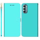 For Motorola Moto G Stylus 5G 2022 Imitated Mirror Surface Leather Phone Case(Mint Green) - 1