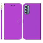 For Motorola Moto G Stylus 5G 2022 Imitated Mirror Surface Leather Phone Case(Purple) - 1