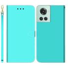 For OnePlus 10R / Ace Imitated Mirror Surface Leather Phone Case(Mint Green) - 1