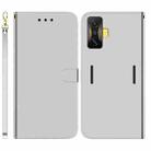 For Xiaomi Poco F4 GT / Redmi K50 Gaming Imitated Mirror Surface Leather Phone Case(Silver) - 1