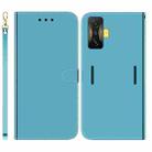 For Xiaomi Poco F4 GT / Redmi K50 Gaming Imitated Mirror Surface Leather Phone Case(Blue) - 1