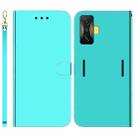 For Xiaomi Poco F4 GT / Redmi K50 Gaming Imitated Mirror Surface Leather Phone Case(Mint Green) - 1