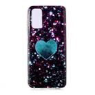 For Galaxy S20 Coloured Drawing Pattern IMD Workmanship Soft TPU Protective Case(Green Love) - 1