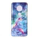 For Motorola Moto G7 Coloured Drawing Pattern IMD Workmanship Soft TPU Protective Case(Blue Sky) - 1