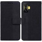 For Xiaomi Poco F4 GT / Redmi K50 Gaming Geometric Embossed Leather Phone Case(Black) - 1