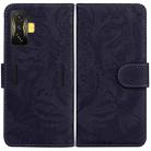 For Xiaomi Poco F4 GT / Redmi K50 Gaming Tiger Embossing Pattern Horizontal Flip Leather Phone Case(Black) - 1