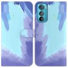 For Motorola Edge 30 Watercolor Pattern Leather Phone Case(Winter Snow) - 1