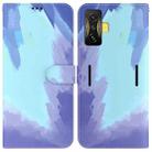 For Xiaomi Poco F4 GT / Redmi K50 Gaming Watercolor Pattern Leather Phone Case(Winter Snow) - 1