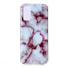 For Galaxy S20 Marble Pattern Soft TPU Protective Case(Red) - 1