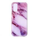 For Galaxy S20 Marble Pattern Soft TPU Protective Case(Purple) - 1