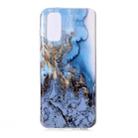 For Galaxy S20 Marble Pattern Soft TPU Protective Case(Blue) - 1