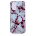 For Galaxy S20 Ultra Marble Pattern Soft TPU Protective Case(Red) - 1