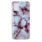 For Galaxy A51 Marble Pattern Soft TPU Protective Case(Red) - 1