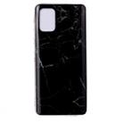 For Galaxy A71 Marble Pattern Soft TPU Protective Case(Black) - 1