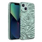 Wave Electroplating TPU Phone Case For iPhone 13(Sierra Blue) - 1