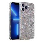 Wave Electroplating TPU Phone Case For iPhone 13 Pro(Glossy Silver) - 1