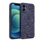 Wave Electroplating TPU Phone Case For iPhone 12(Matte Black) - 1