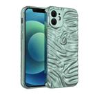 Wave Electroplating TPU Phone Case For iPhone 12(Sierra Blue) - 1